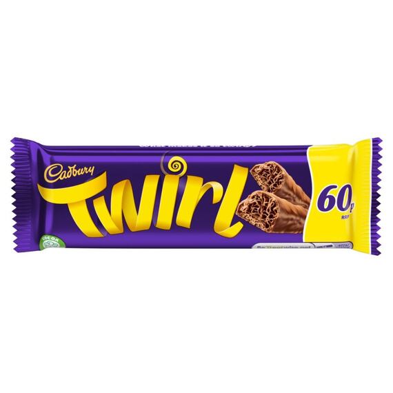 Cadbury Twirl čokoládové tyčinky 43 g PM