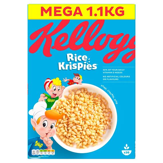 Kellogg's Rice Krispies rýžové pufované cereálie 1,1 kg
