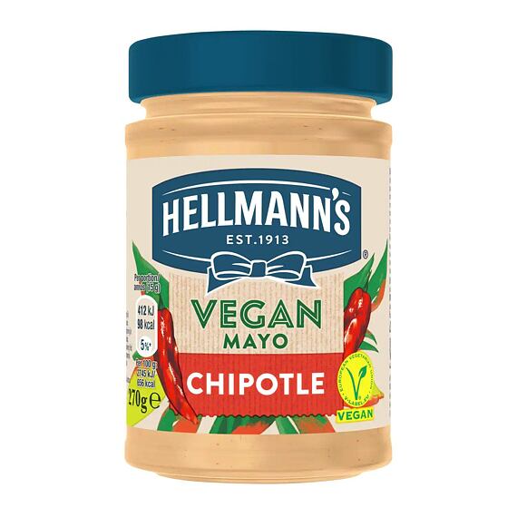 Hellmann's veganská majonéza s papričkami chipotle 270 g