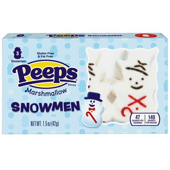 Peeps marshmallows ve tvaru sněhuláka 42 g