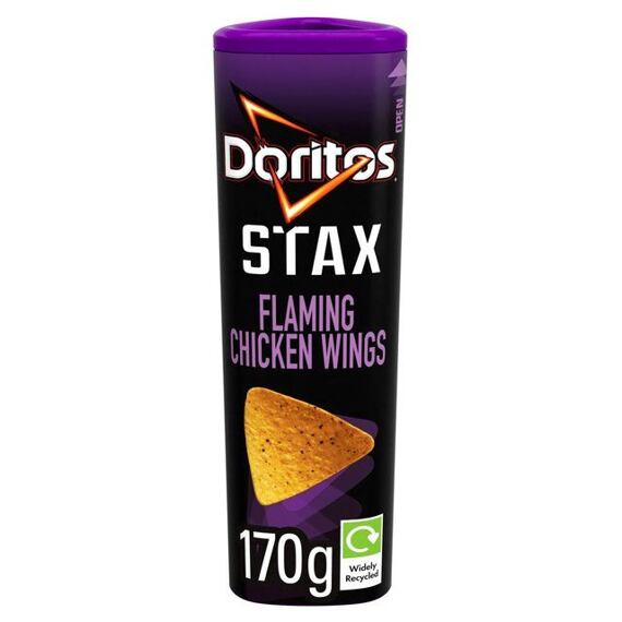 Doritos Stax tortillové chipsy s příchutí kuřecích křidélek 170 g PM