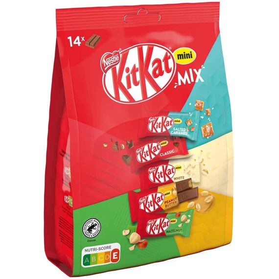 Kit Kat mix 14 čokoládových mini tyčinek 196,2 g