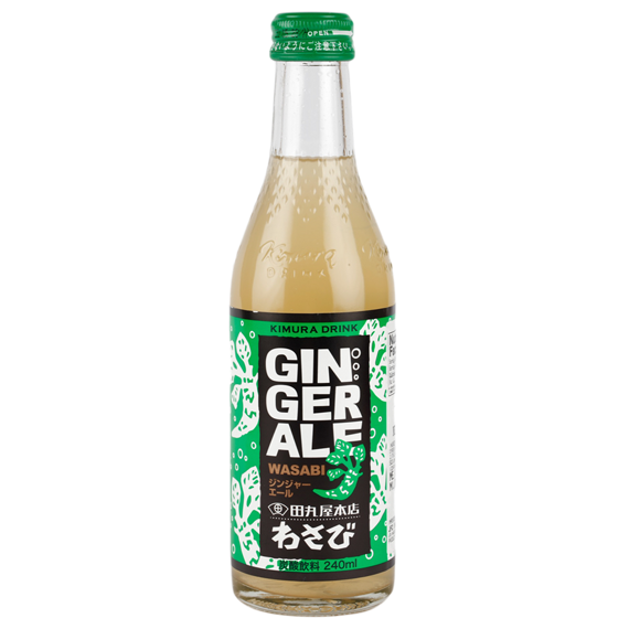 Kimura Ginger Ale zázvorový nápoj s příchutí wasabi 240 ml