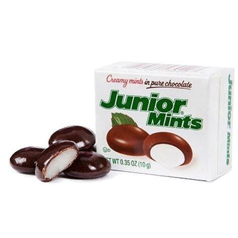 Junior Mints mátové bonbony v hořké čokoládě 10 g