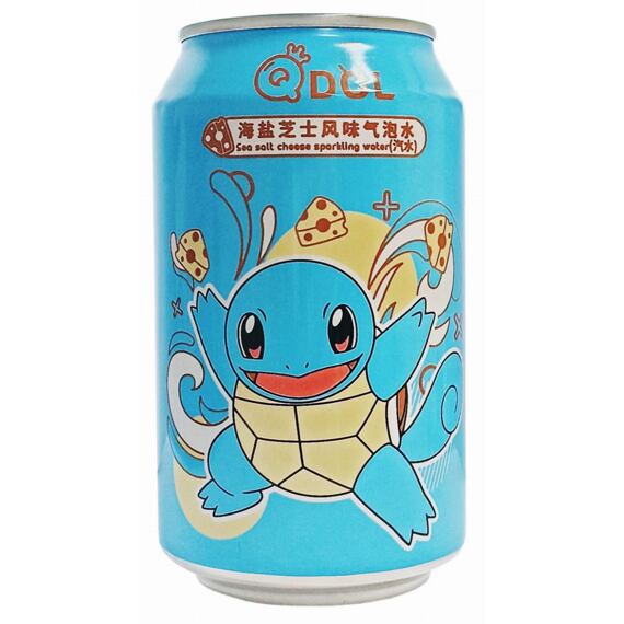 QDol Pokémon Squirtle sycený nápoj s příchutí sýru a mořské soli 330 ml