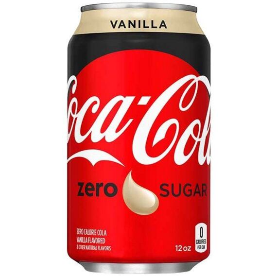 Coca-Cola sycená limonáda bez cukru s příchutí vanilky 355 ml