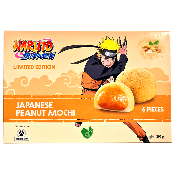 Hachiko & Co Naruto rýžové koláčky mochi s příchutí arašídů 210 g
