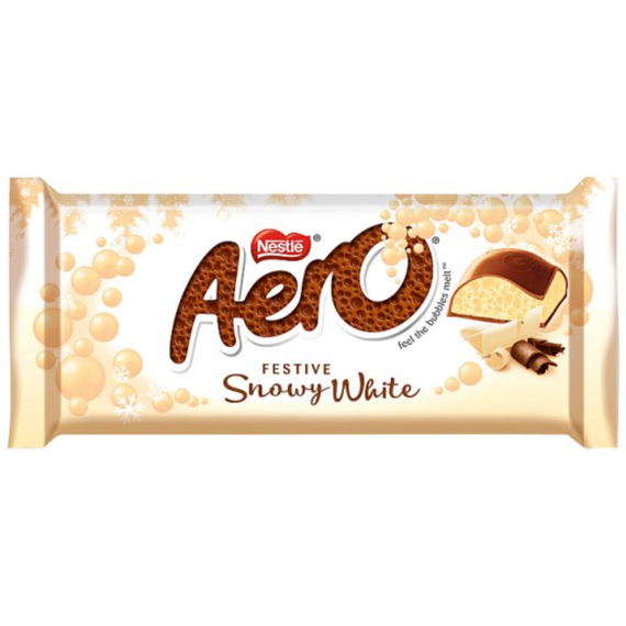 Nestlé Aero mléčná čokoláda s náplní z bílé čokolády 90 g