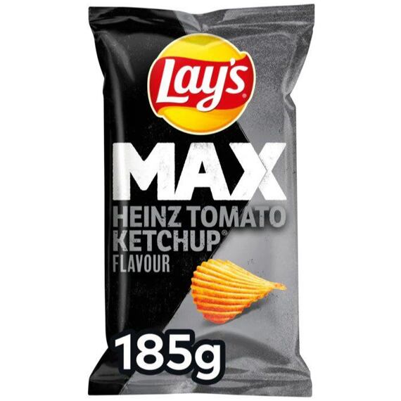 Lay's Max bramborové chipsy s příchutí kečupu Heinz 185 g