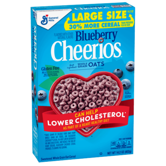 Cheerios blueberry wholegrain oat cereal 402.6 g