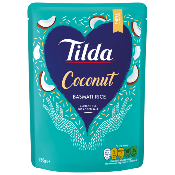 Tilda basmati coconut rice 250 g