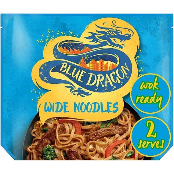 Blue Dragon Wok wide wheat noodles 365 g