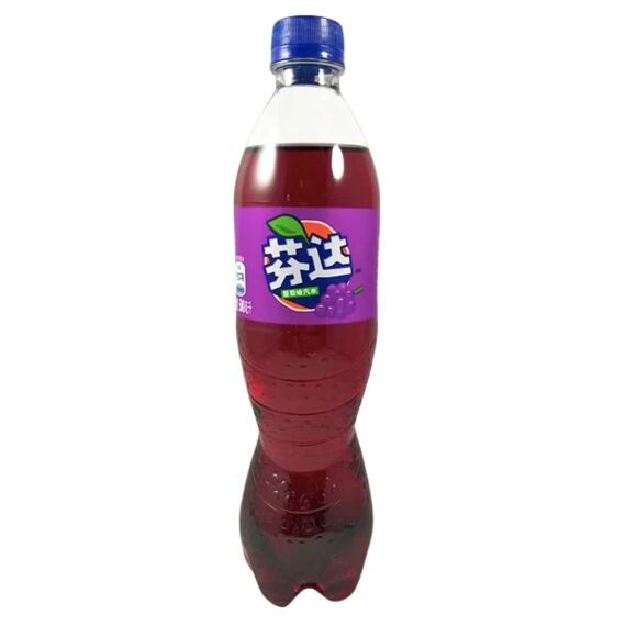 Fanta carbonated drink with the flavor of grape wine 500 ml