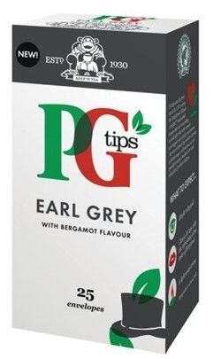 PG Tips Earl Grey černý čaj s příchutí bergamotu 25 ks 57 g