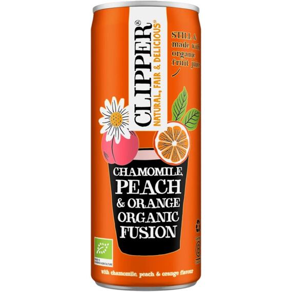 Clipper organický nápoj s příchutí heřmánku, broskve a pomeranče 250 ml