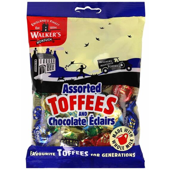 Walkers Nonsuch karamelové bonbony různých příchutí 150 g
