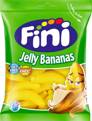 Fini žvýkací bonbony s banánovou příchutí 90 g