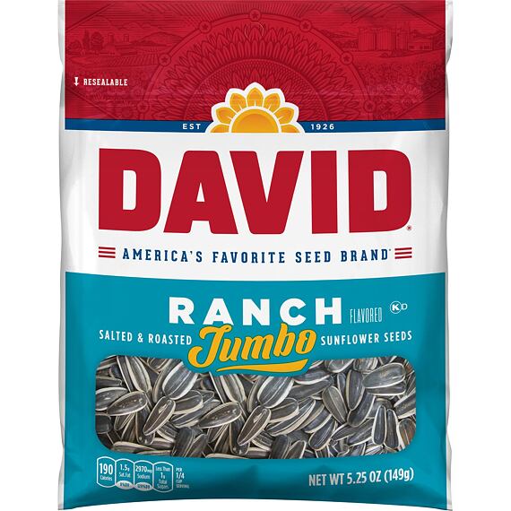 David Jumbo Sunflower Seeds Ranch 149 g