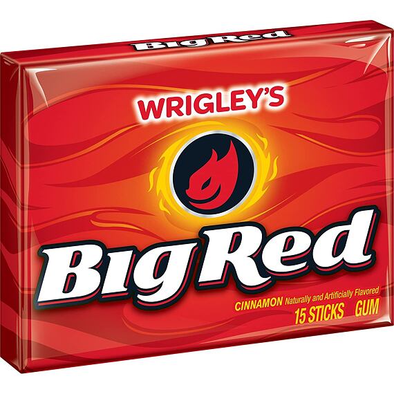 Big Red žvýkačky s příchutí skořice 15 ks 41 g