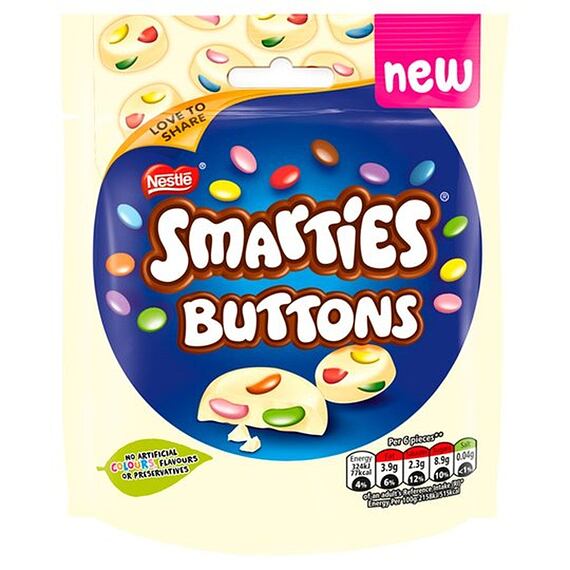 Smarties Buttons White 85 g