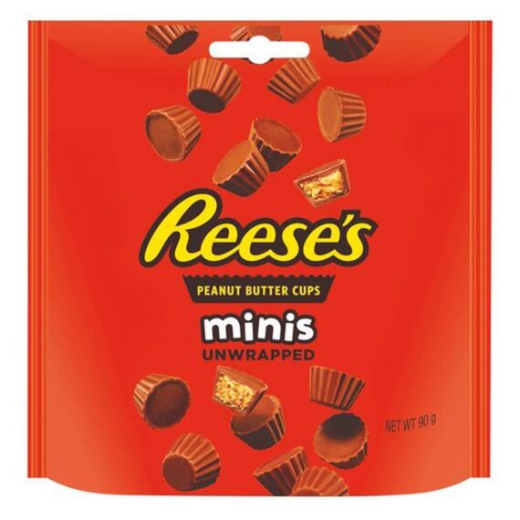 Reese's Minis mini košíčky s mléčnou polevou plněné arašídovým máslem 90 g