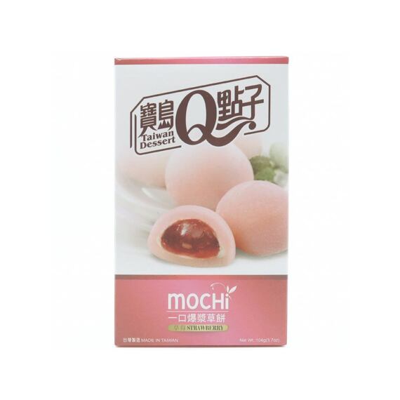 Q Mochi koláčky s příchutí jahody 104 g